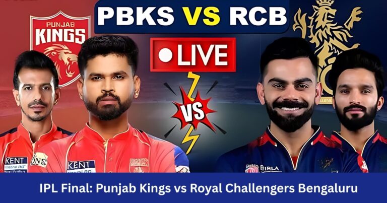 LIVE STREAM  IPL Final Punjab Kings vs Royal Challengers Bengaluru